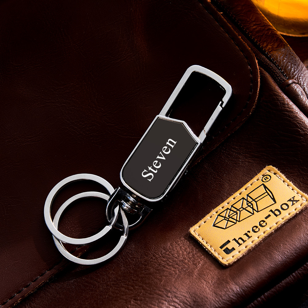 Father's Day Gifts Customizable Multi-Tool Keychain Personalized 3-in-1 Keychain Custom Engraving Spinner Keychain with Bottle Opener - aiprintlab