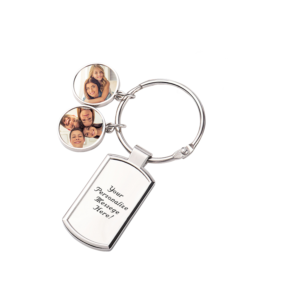 Photo Keychain for Mom Dad Personalized Custom Keychain with Picture Memorial Keychain for Couples - aiprintlab