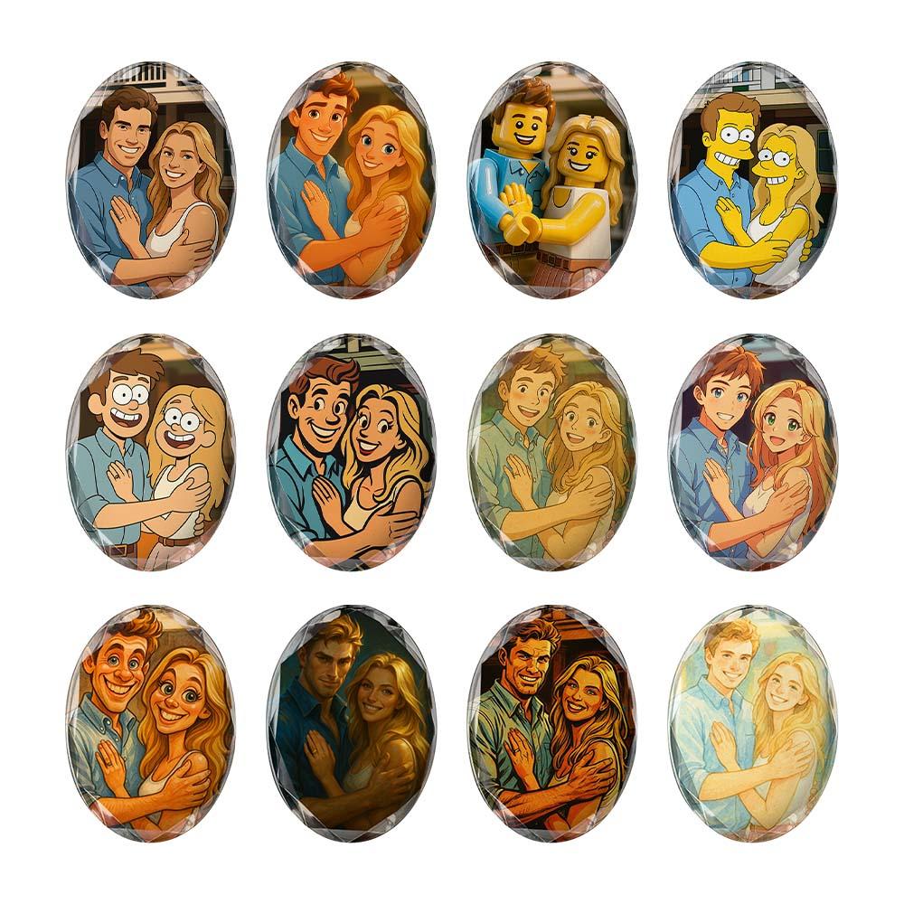 Custom Leather Keychain Personalized Keychain with Anime Filter Unique Design Perfect Gift