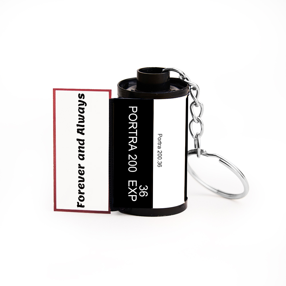 Custom Photo and Message Film Roll Keychain Personalized Photo Memory Film Keychain Photo Reel Keychain Valentine's Day Gift - aiprintlab