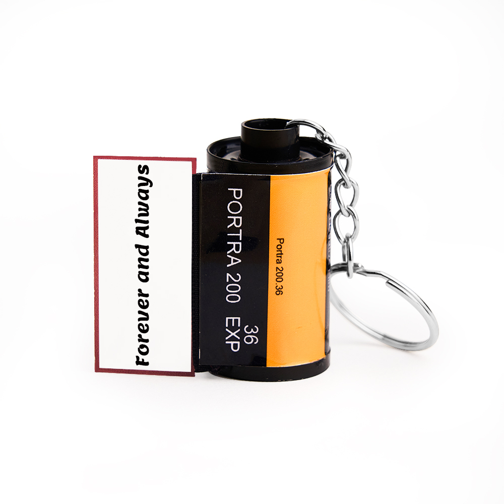 Custom Photo and Message Film Roll Keychain Personalized Photo Memory Film Keychain Photo Reel Keychain Valentine's Day Gift - aiprintlab