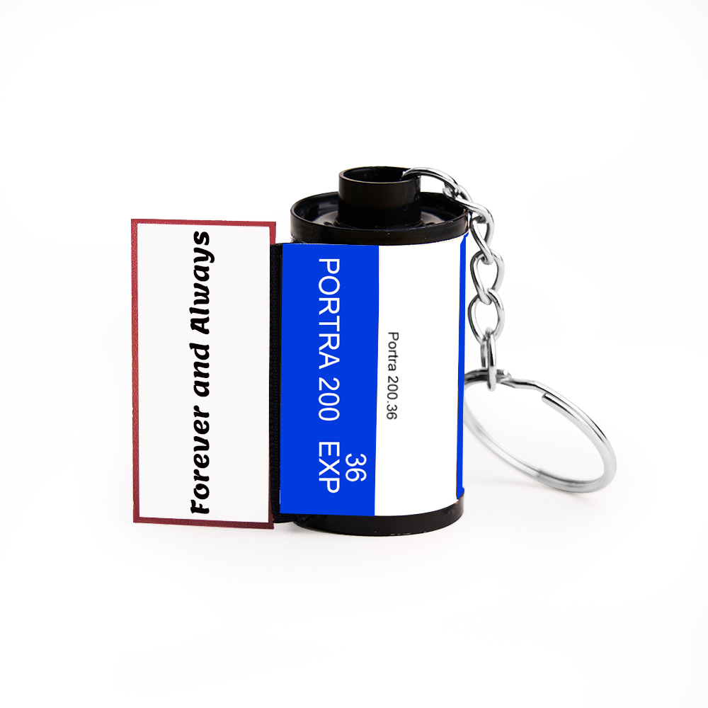 Custom Photo and Message Film Roll Keychain Personalized Photo Memory Film Keychain Photo Reel Keychain Valentine's Day Gift - aiprintlab