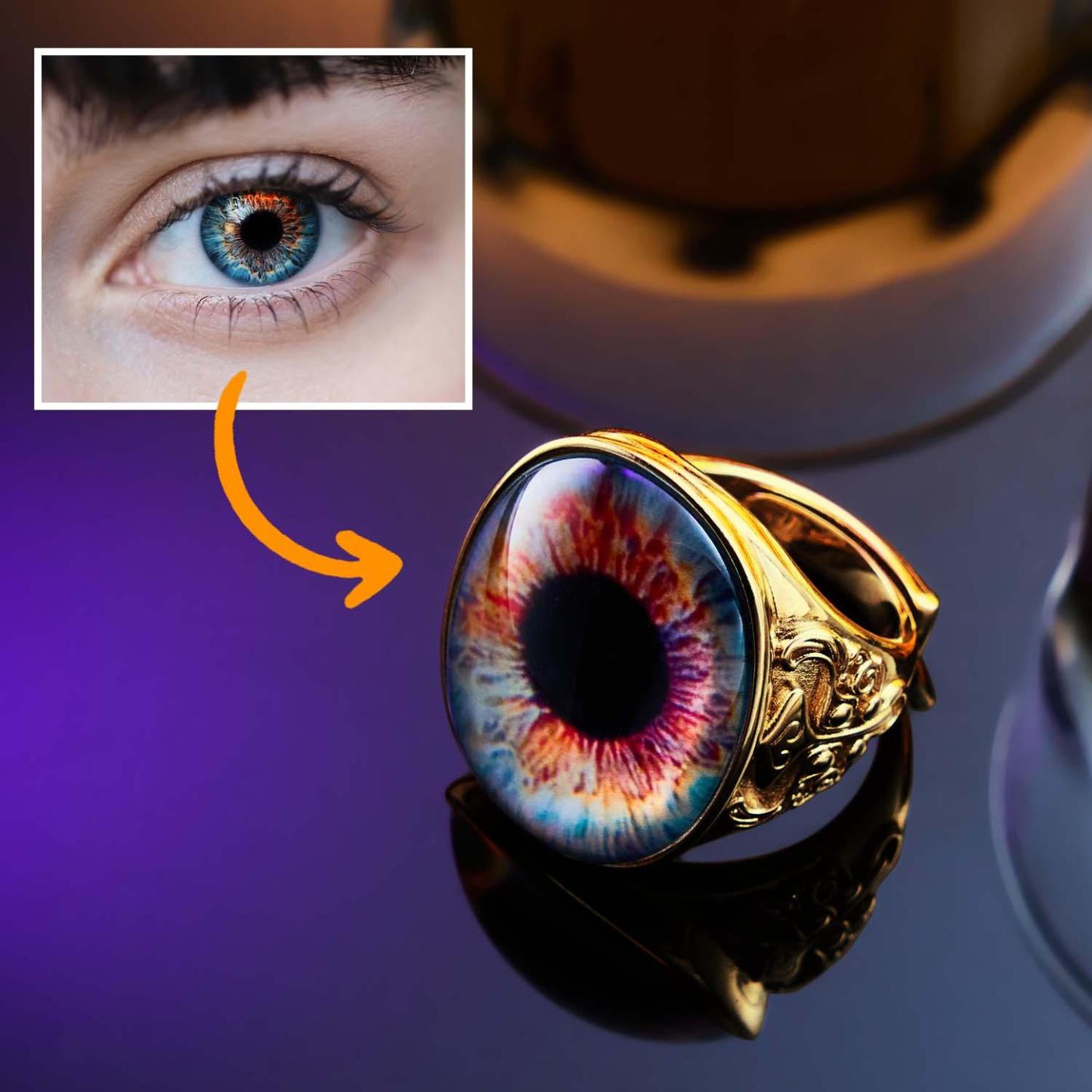Eyeball Ring Adjustable Men's Ring Best Gift For Him - aiprintlab