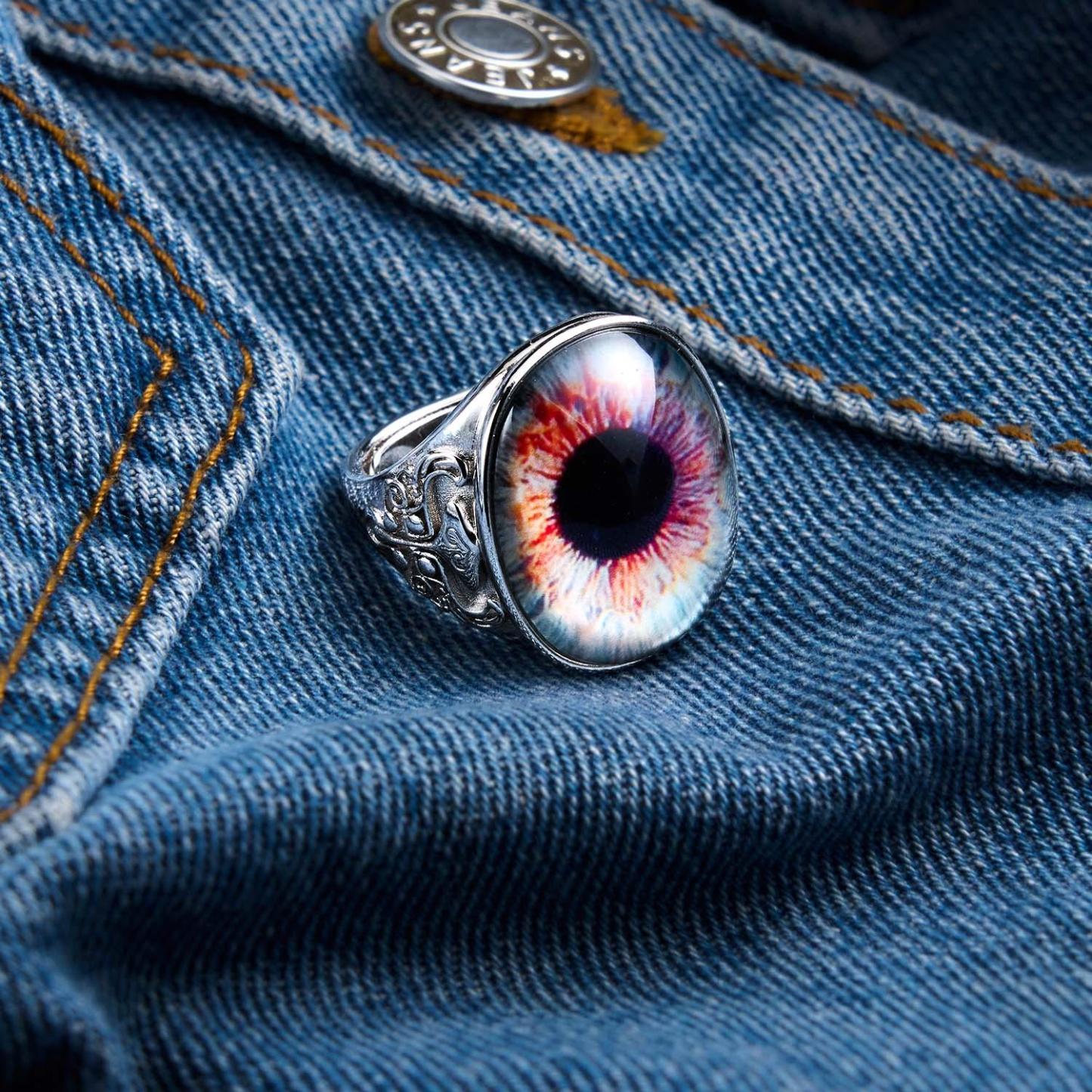 Eyeball Ring Adjustable Men's Ring Best Gift For Him - aiprintlab