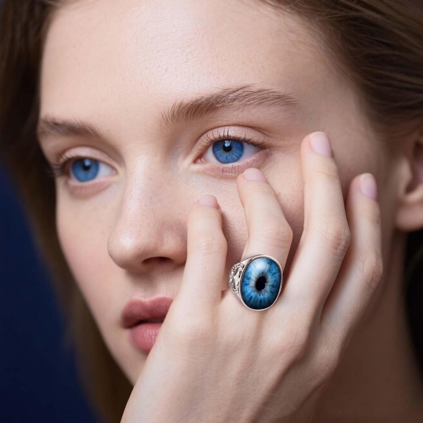 Eyeball Ring Adjustable Men's Ring Best Gift For Him - aiprintlab