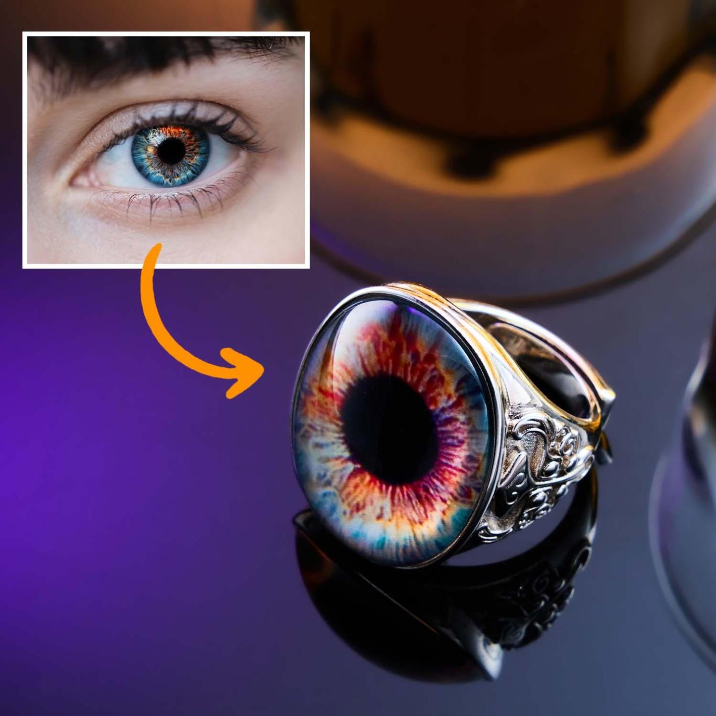 Eyeball Ring Adjustable Men's Ring Best Gift For Him - aiprintlab