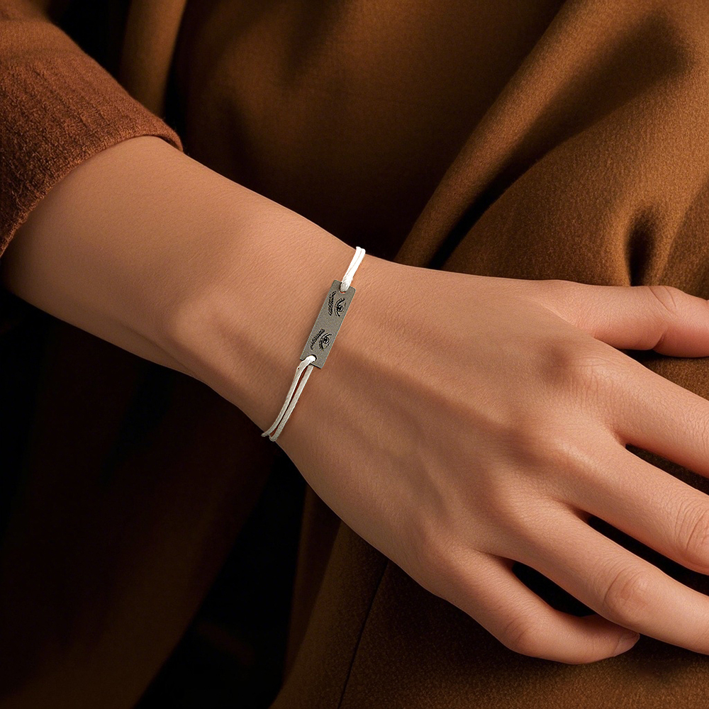 Custom Engraved Bracelet With Eyes Photo Eyes of Love Bracelet - aiprintlab