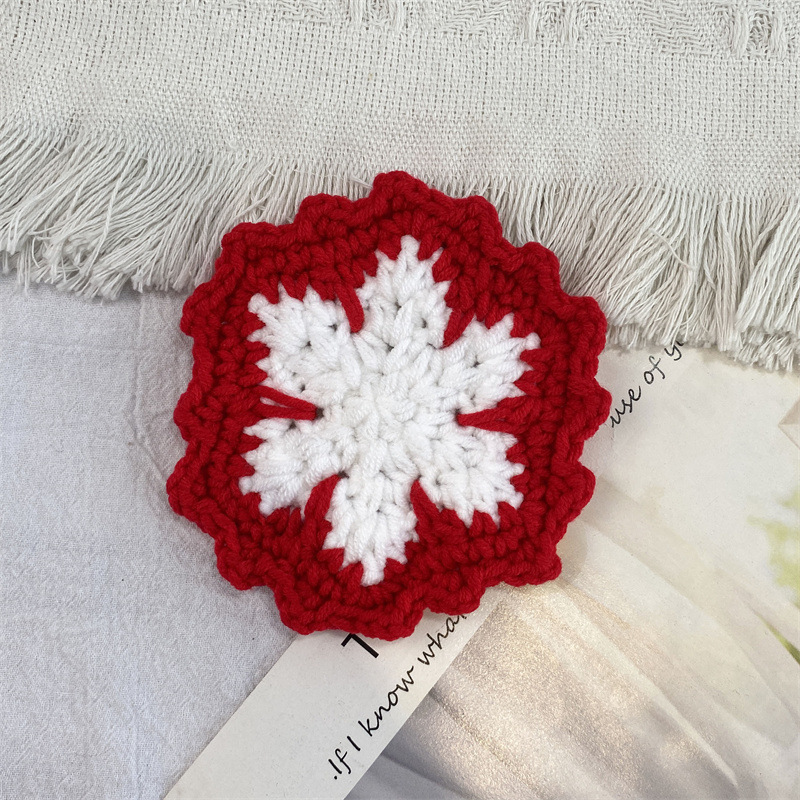Handmade Crochet Christmas Coasters Artisan-Made Holiday Crochet Decorations with Holiday Cheer Christmas Decorations - aiprintlab