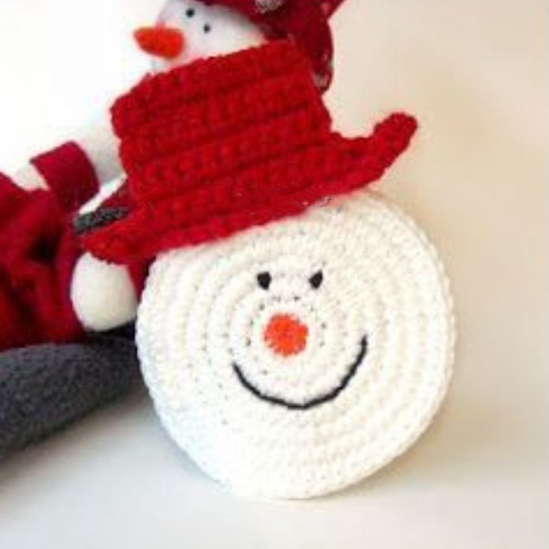 Handmade Crochet Christmas Coasters Artisan-Made Holiday Crochet Decorations with Holiday Cheer Christmas Decorations - aiprintlab