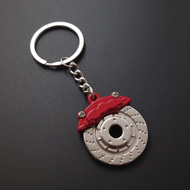 Father's Day Gifts Personalized Car Caliper Keychain Custom Engraved Brake Caliper Fob Customizable for Car Lovers - aiprintlab