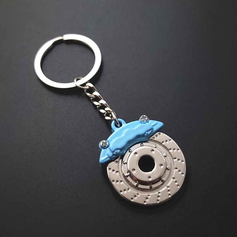 Father's Day Gifts Personalized Car Caliper Keychain Custom Engraved Brake Caliper Fob Customizable for Car Lovers - aiprintlab