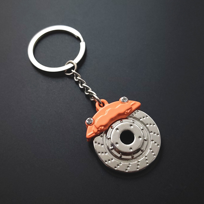 Father's Day Gifts Personalized Car Caliper Keychain Custom Engraved Brake Caliper Fob Customizable for Car Lovers - aiprintlab