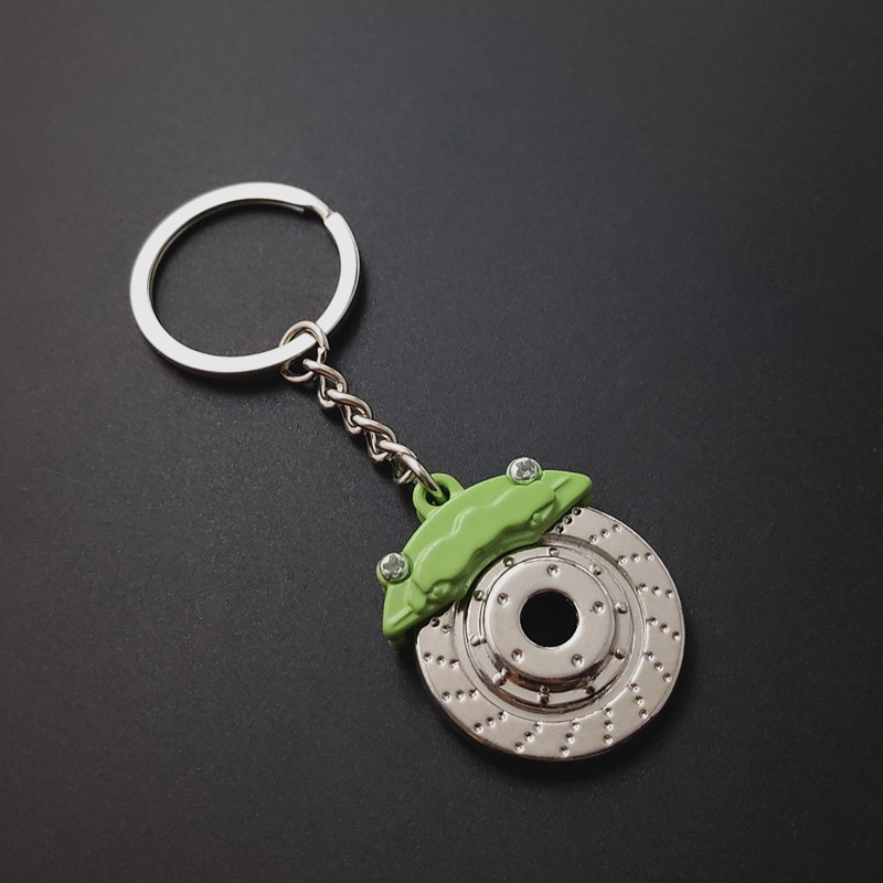 Father's Day Gifts Personalized Car Caliper Keychain Custom Engraved Brake Caliper Fob Customizable for Car Lovers - aiprintlab