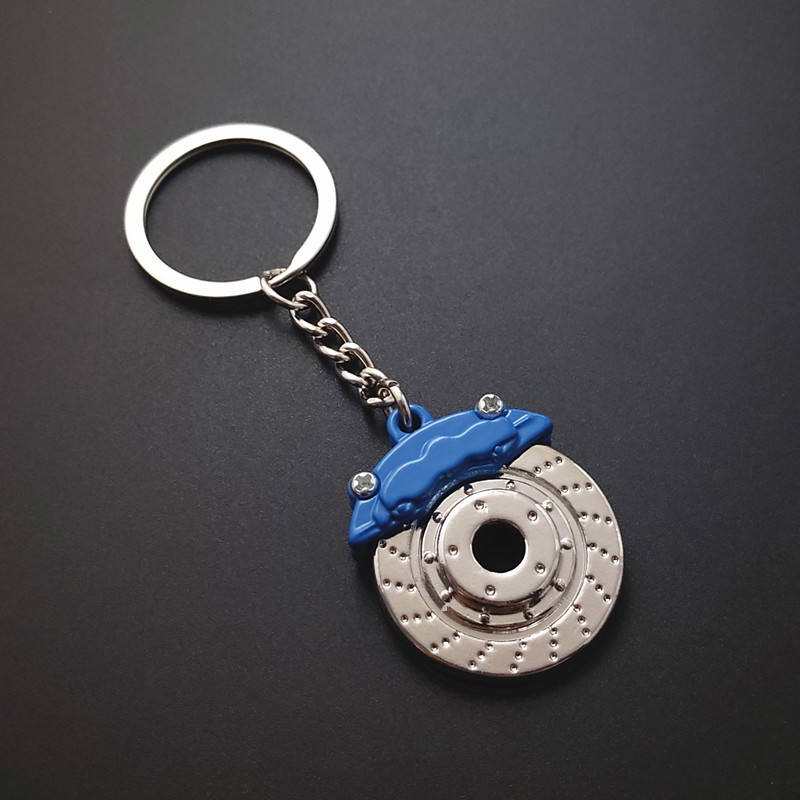 Father's Day Gifts Personalized Car Caliper Keychain Custom Engraved Brake Caliper Fob Customizable for Car Lovers - aiprintlab