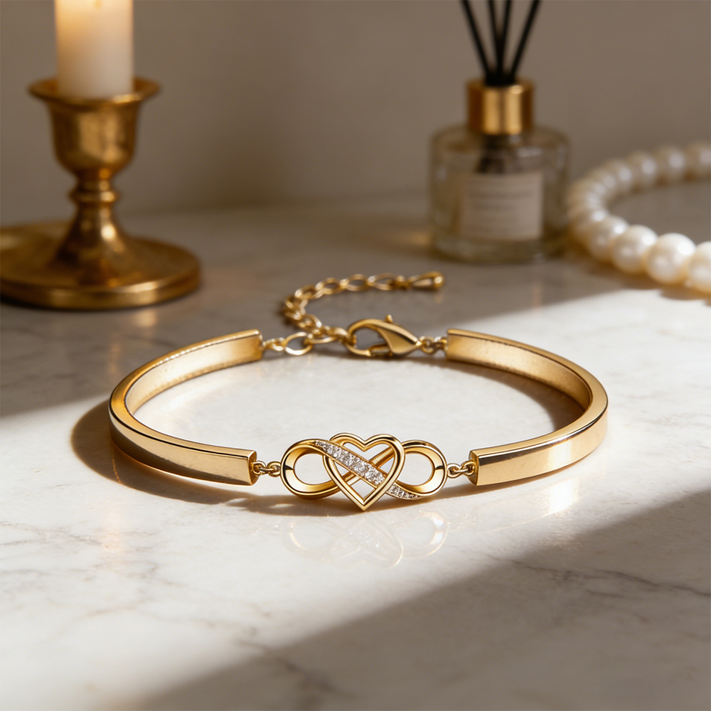Keep Me In Your Heart Bracelet Heart Bracelet  Elegant Symbol of Love & Connection Linked Heart Design Valentine's Day Gifts For  Girlfriend - aiprintlab