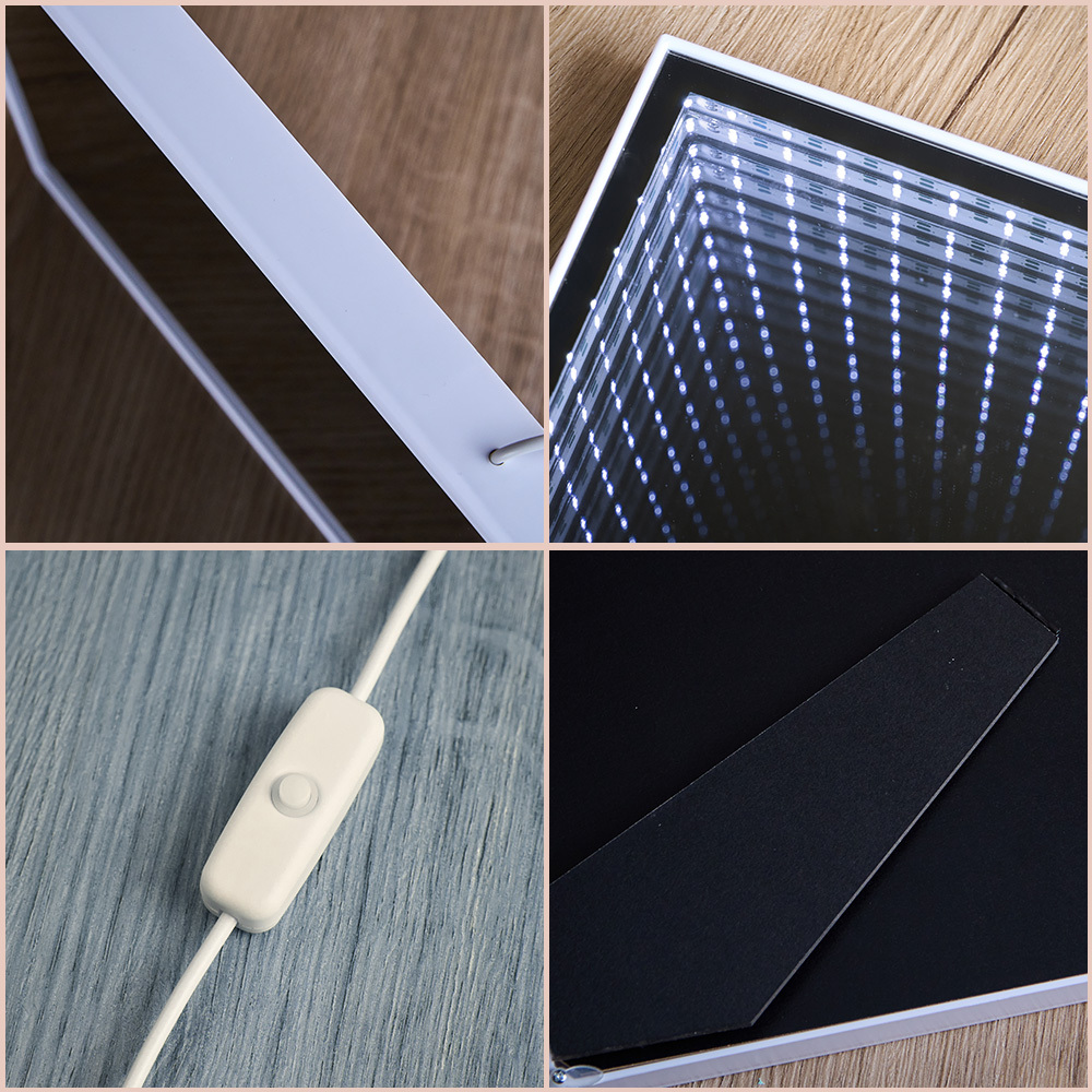 Personalized Gibli Style Mirror Night Light Custom Photo Night Light Best Gifts for Her