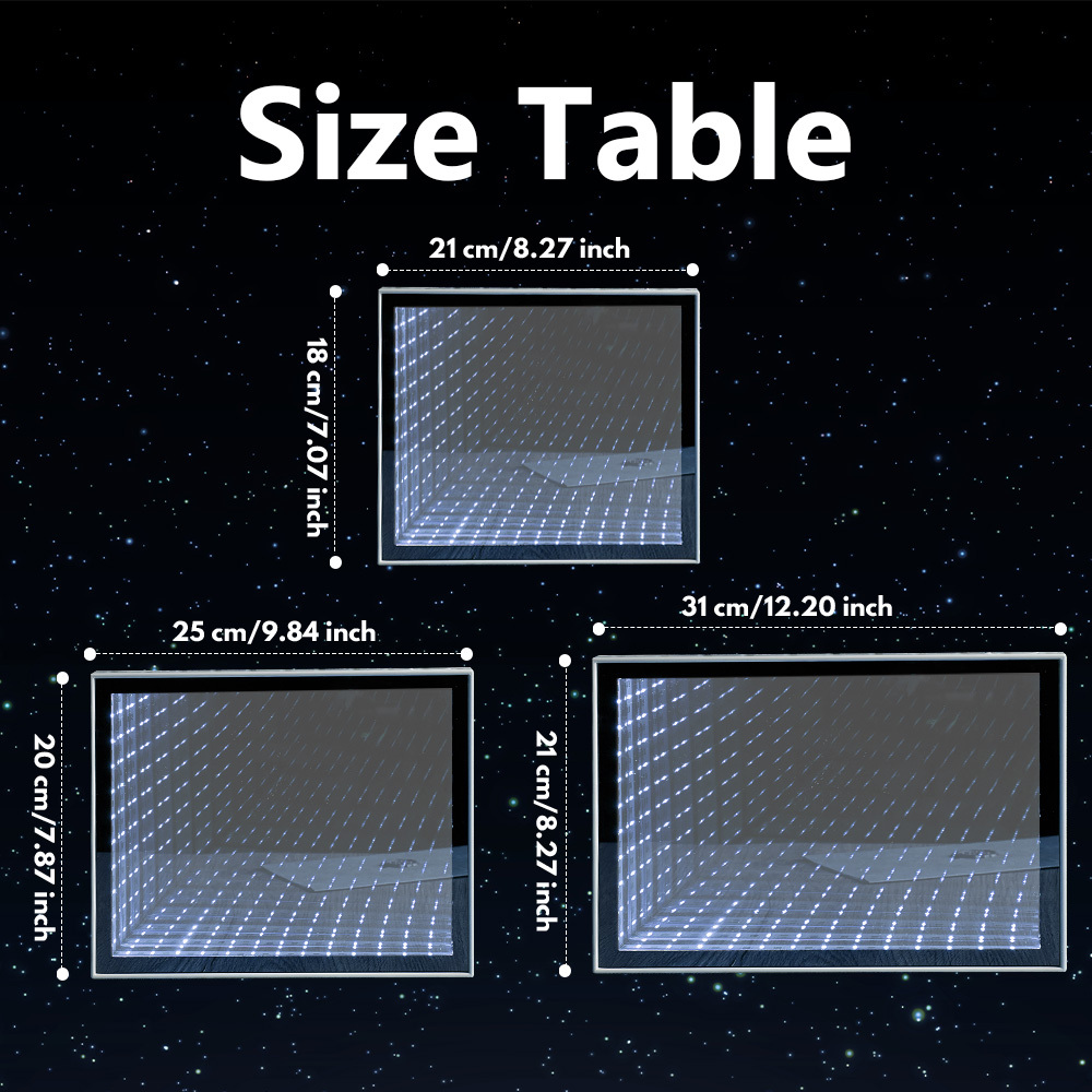 Personalized Gibli Style Mirror Night Light Custom Photo Night Light Best Gifts for Her