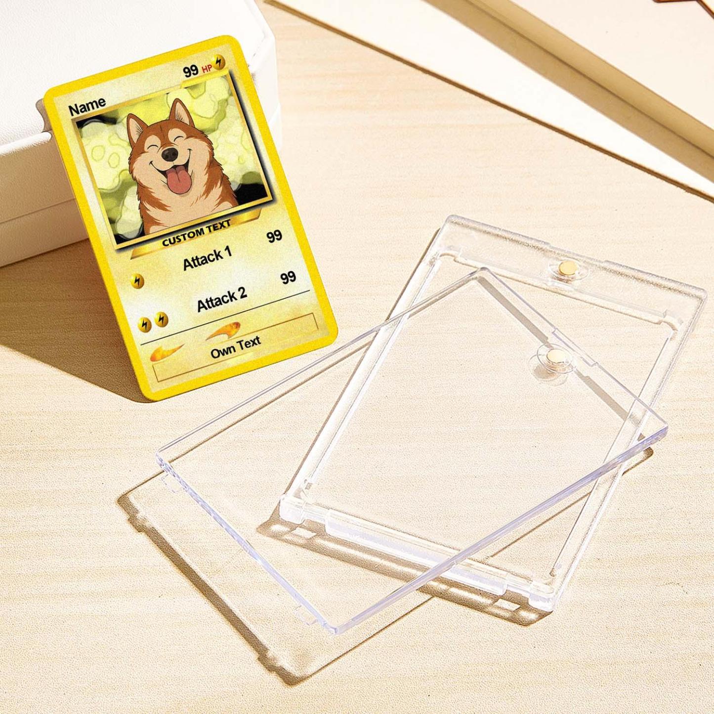 Custom Photo Poke Card Photo Art Card Personalized Text Poke Present for Pet Lovers