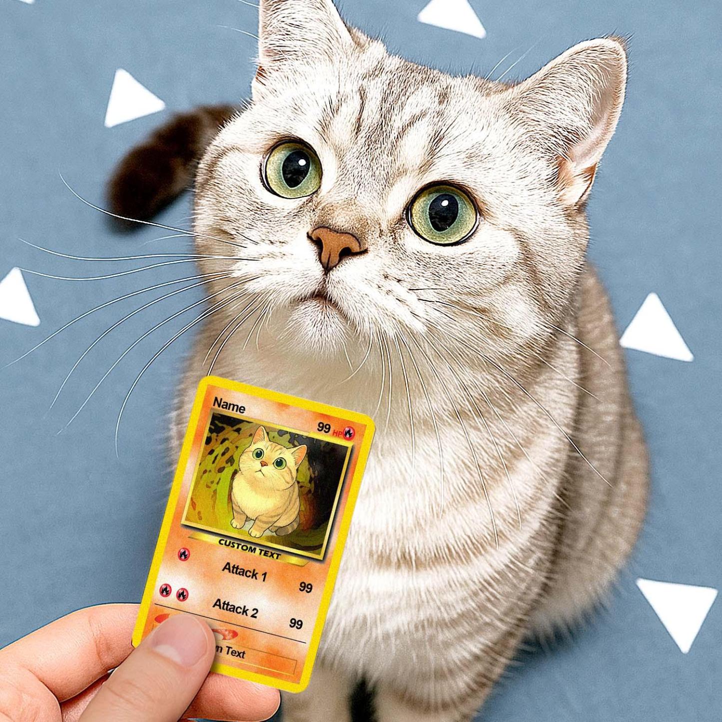 Custom Photo Poke Card Photo Art Card Personalized Text Poke Present for Pet Lovers