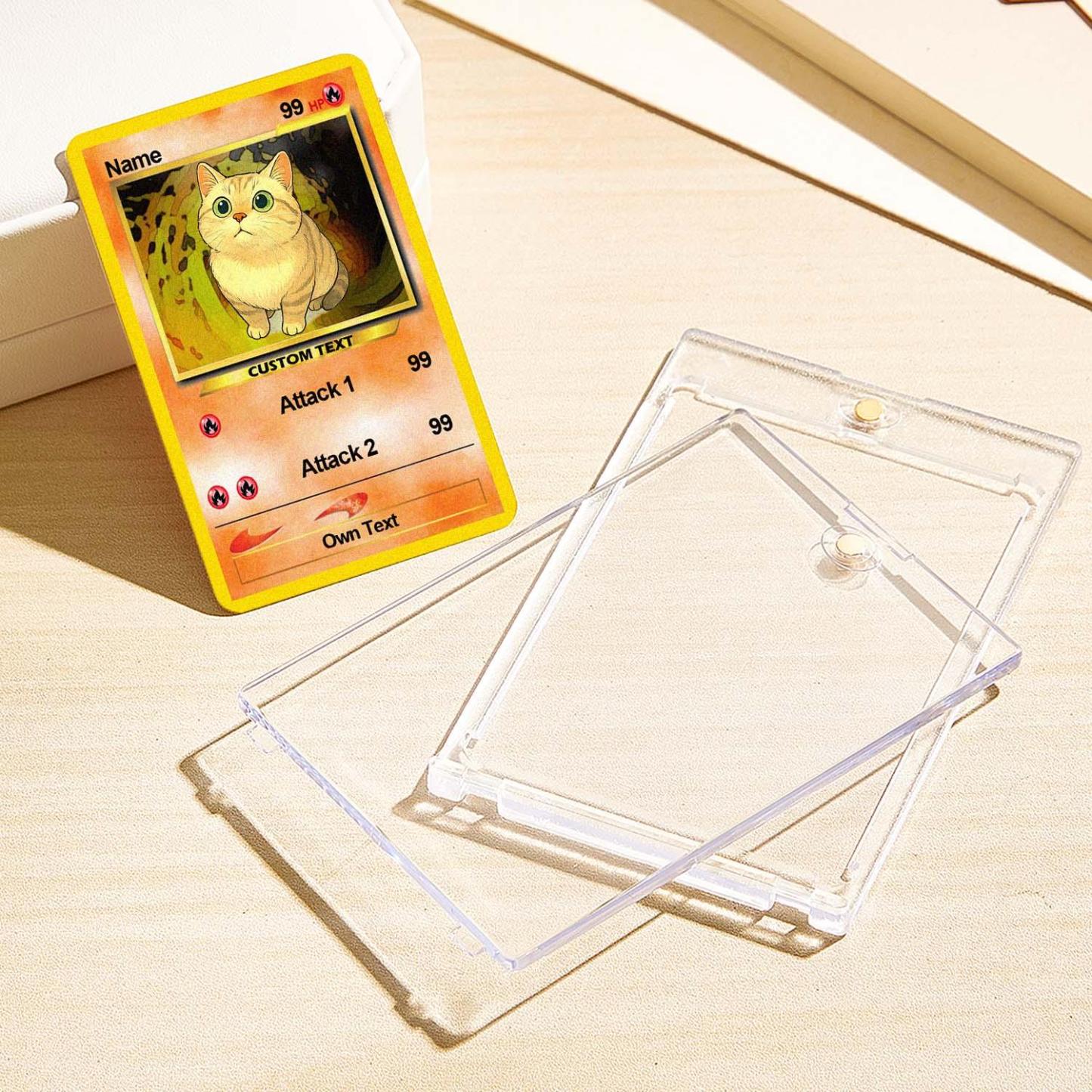 Custom Photo Poke Card Photo Art Card Personalized Text Poke Present for Pet Lovers