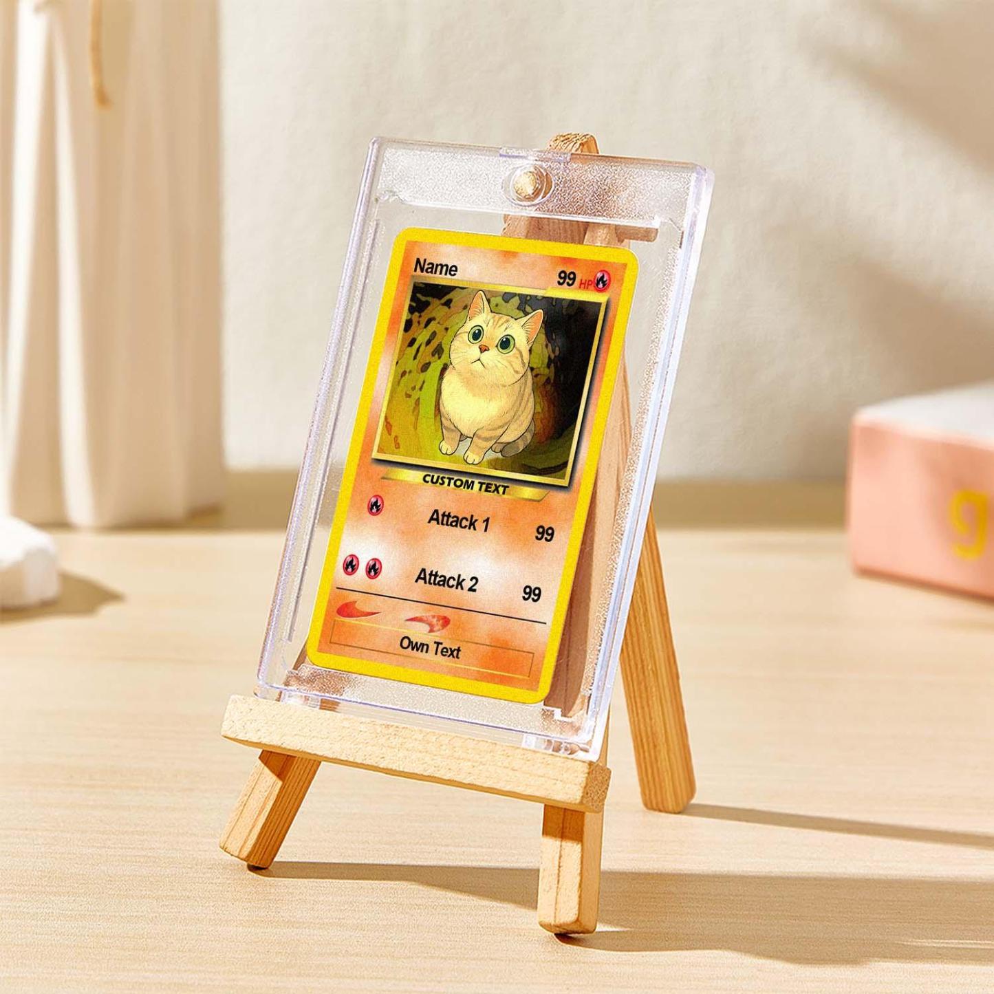 Custom Photo Poke Card Photo Art Card Personalized Text Poke Present for Pet Lovers