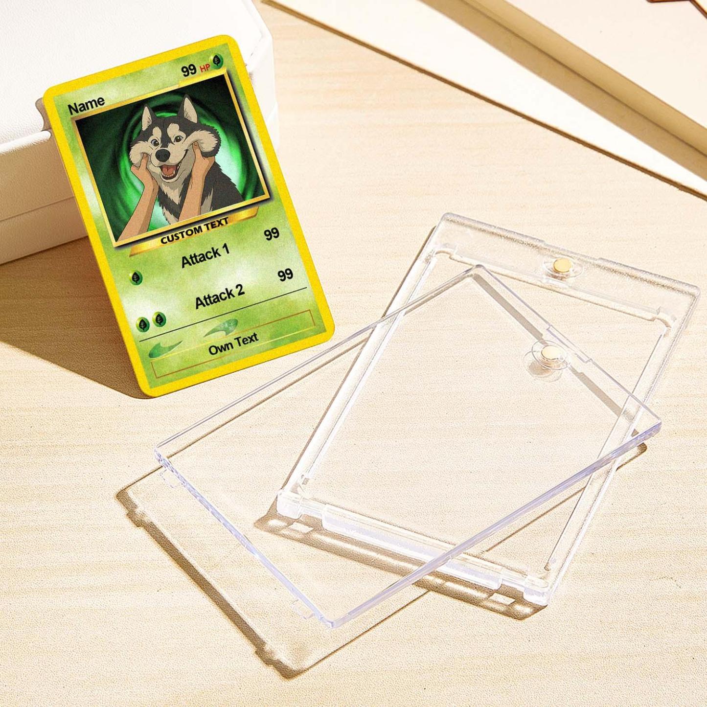 Custom Photo Poke Card Photo Art Card Personalized Text Poke Present for Pet Lovers