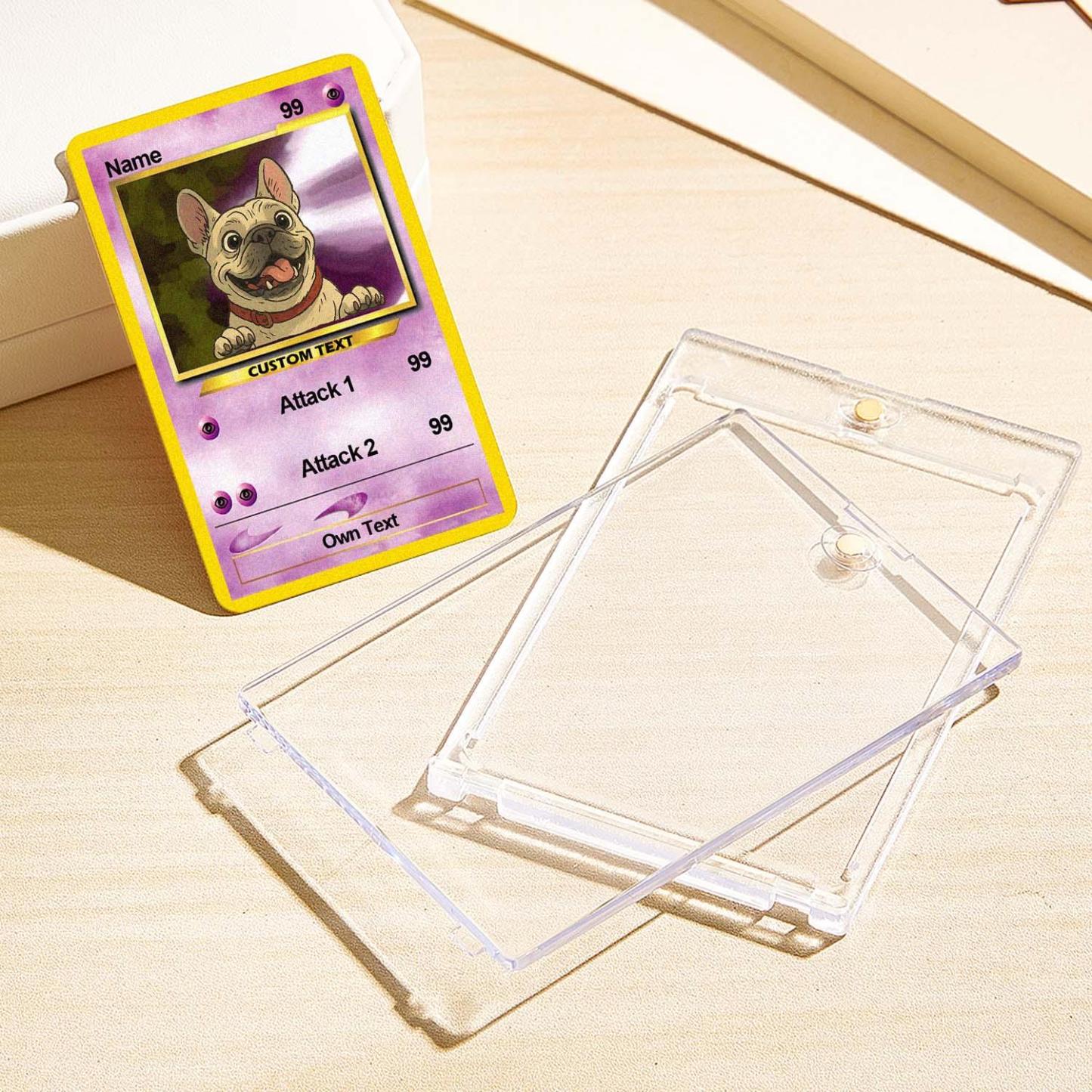 Custom Photo Poke Card Photo Art Card Personalized Text Poke Present for Pet Lovers