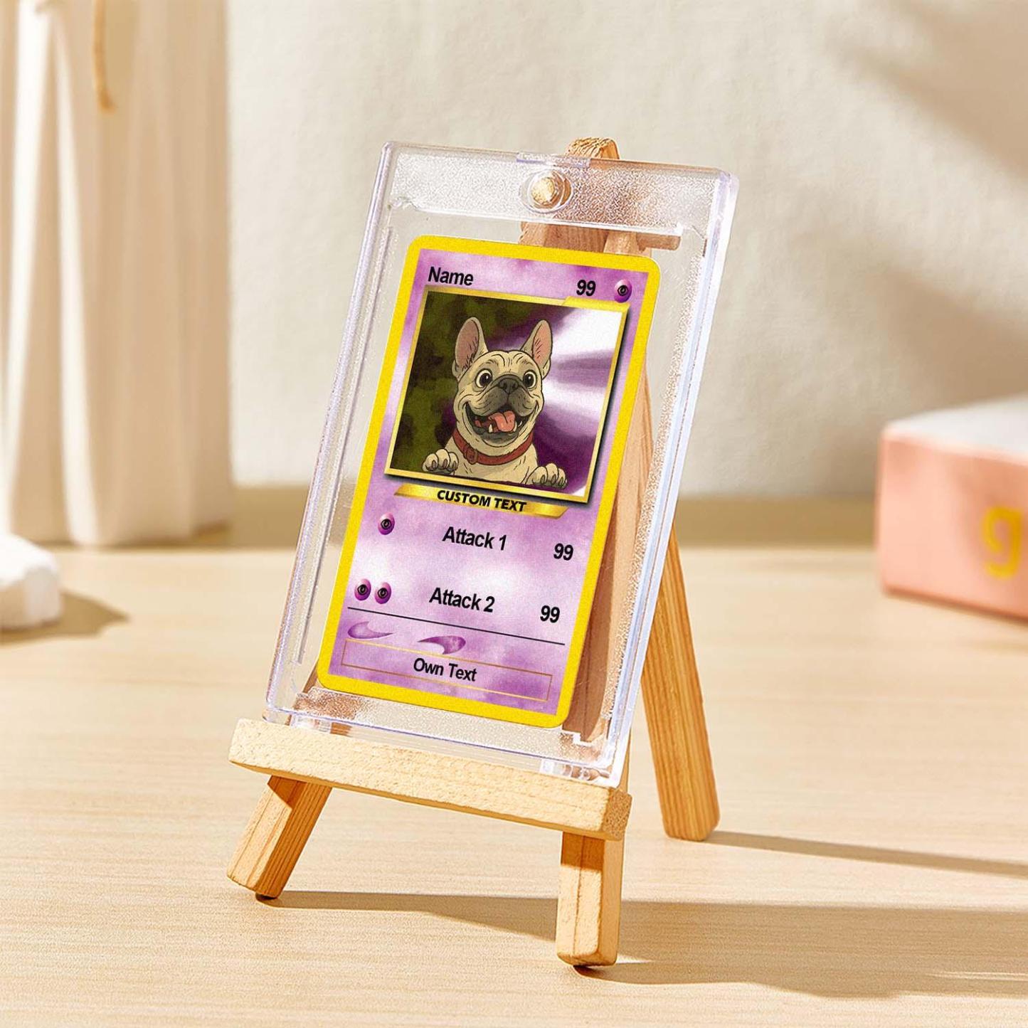 Custom Photo Poke Card Photo Art Card Personalized Text Poke Present for Pet Lovers