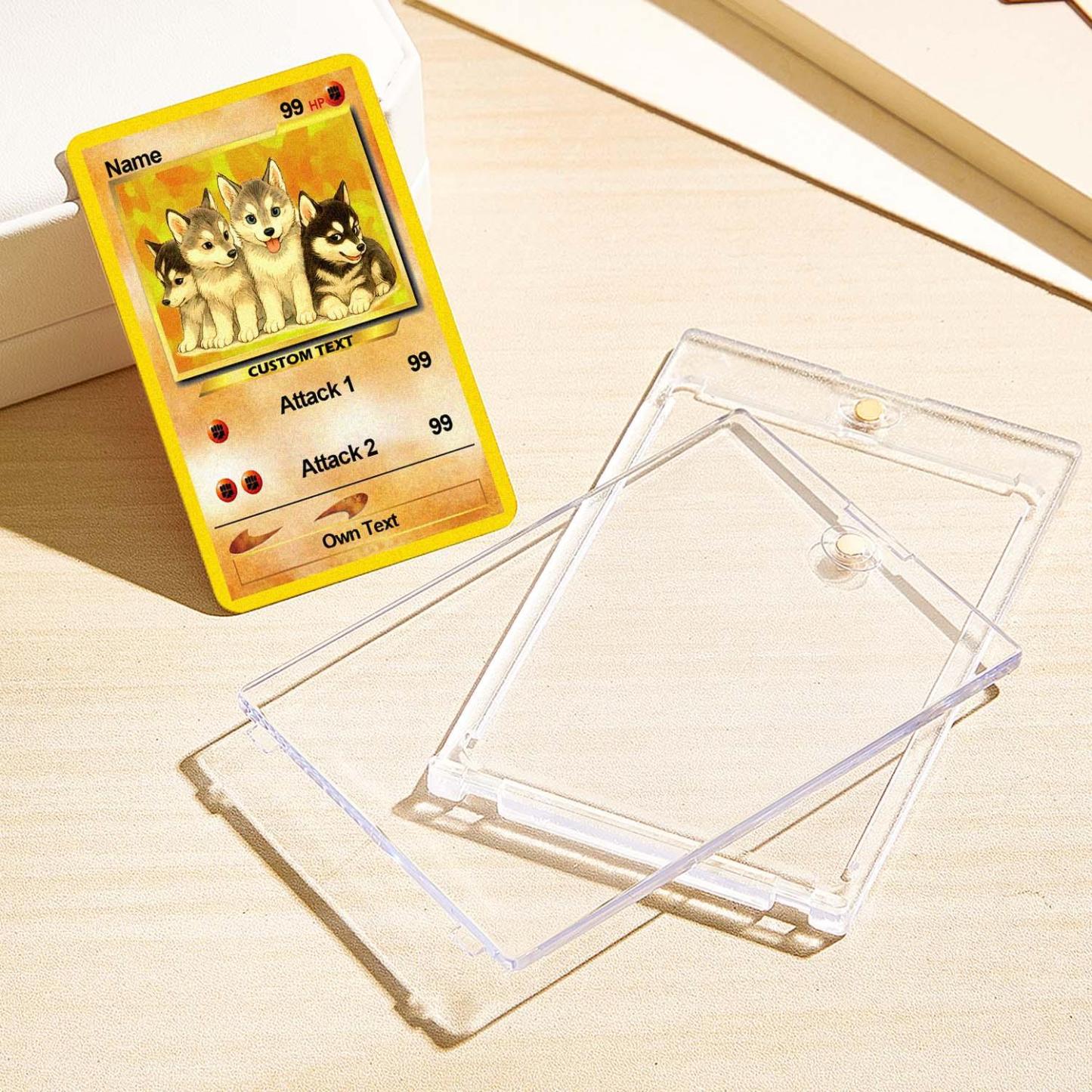 Custom Photo Poke Card Photo Art Card Personalized Text Poke Present for Pet Lovers