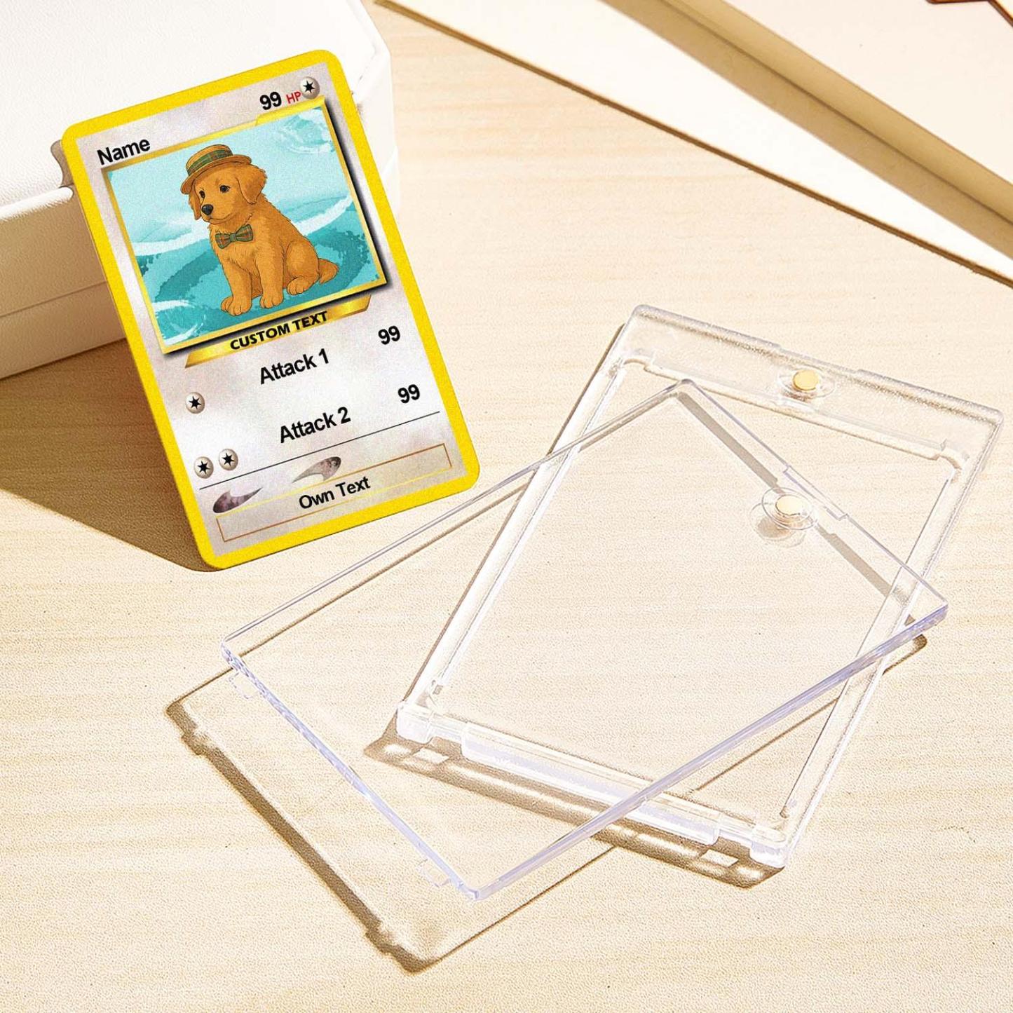 Custom Photo Poke Card Photo Art Card Personalized Text Poke Present for Pet Lovers