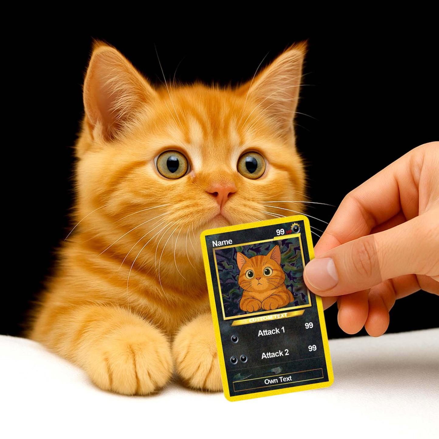 Custom Photo Poke Card Photo Art Card Personalized Text Poke Present for Pet Lovers