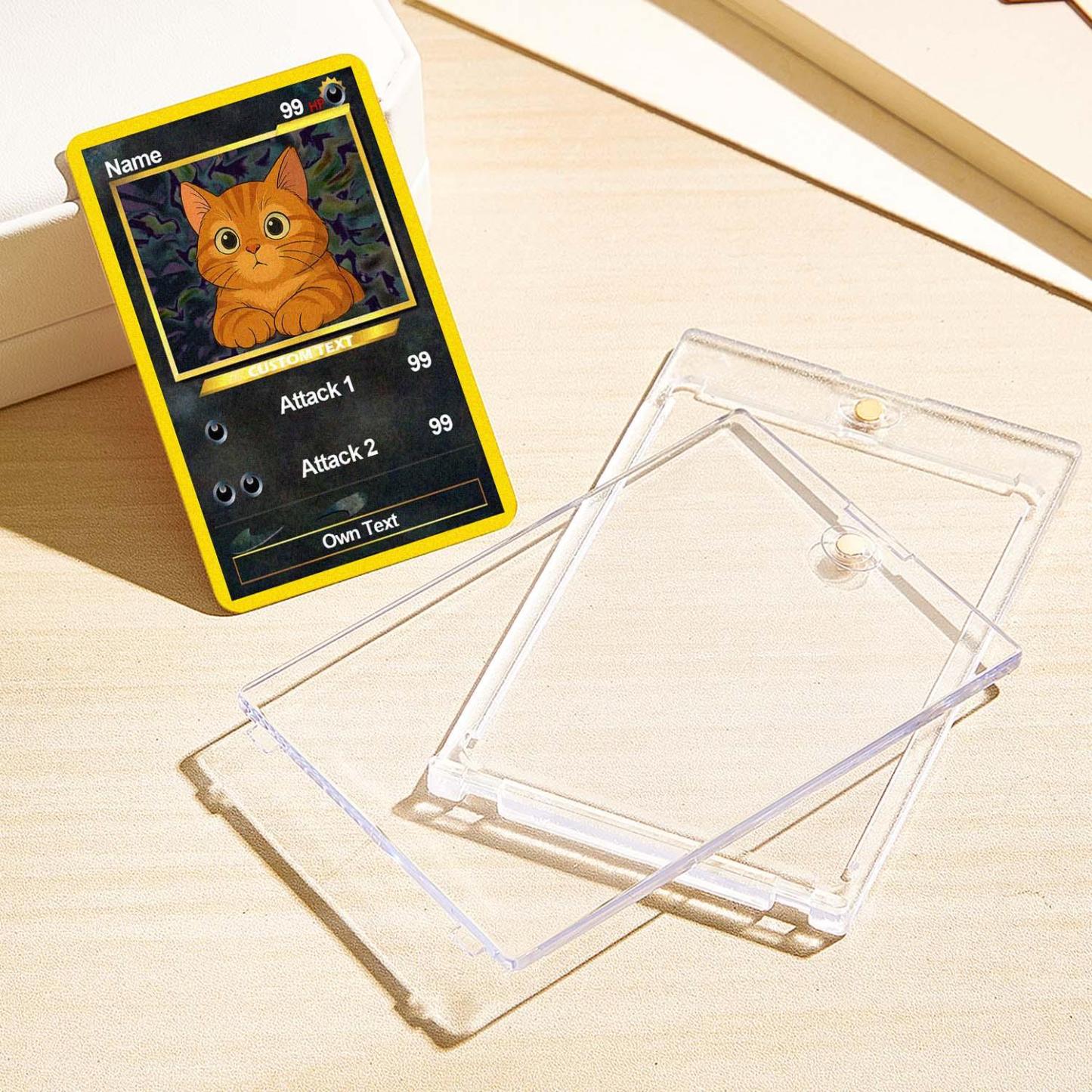 Custom Photo Poke Card Photo Art Card Personalized Text Poke Present for Pet Lovers