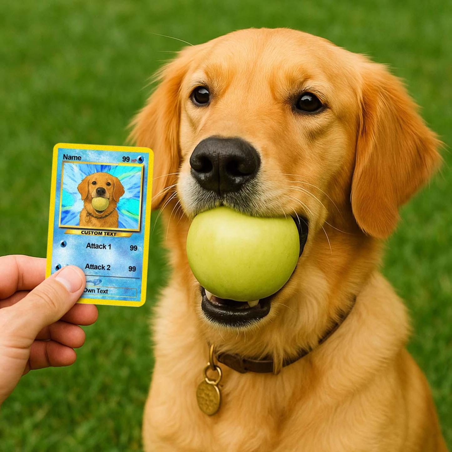 Custom Photo Poke Card Photo Art Card Personalized Text Poke Present for Pet Lovers