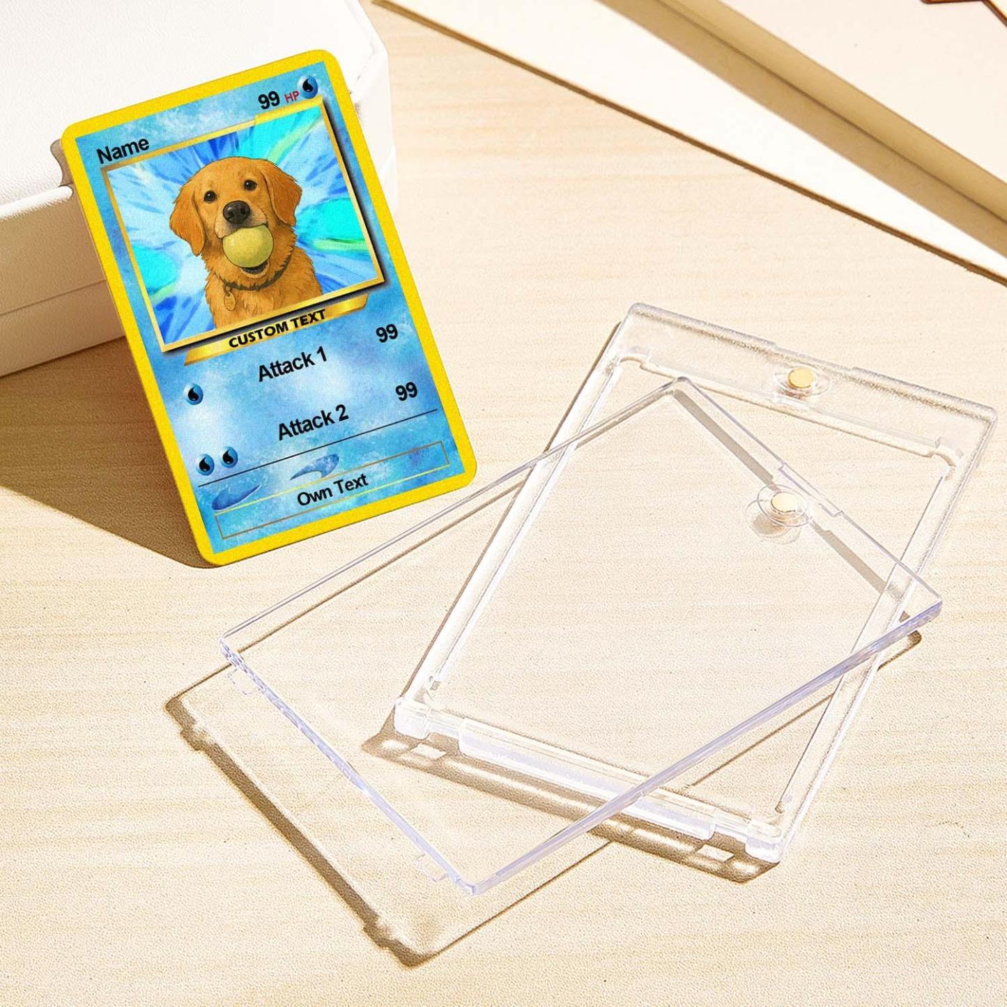 Custom Photo Poke Card Photo Art Card Personalized Text Poke Present for Pet Lovers