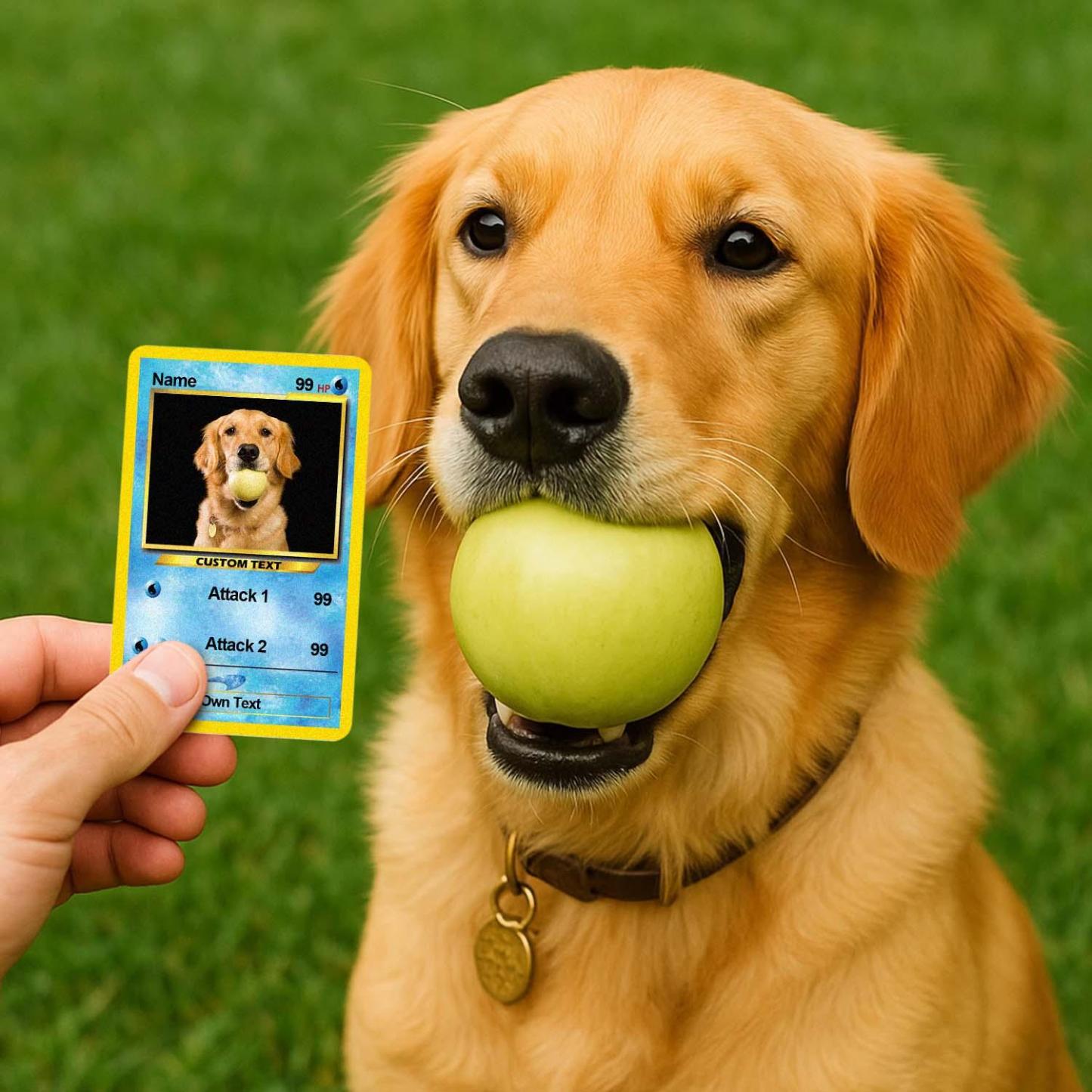 Custom Photo Poke Card Photo Art Card Personalized Text Poke Present for Pet Lovers