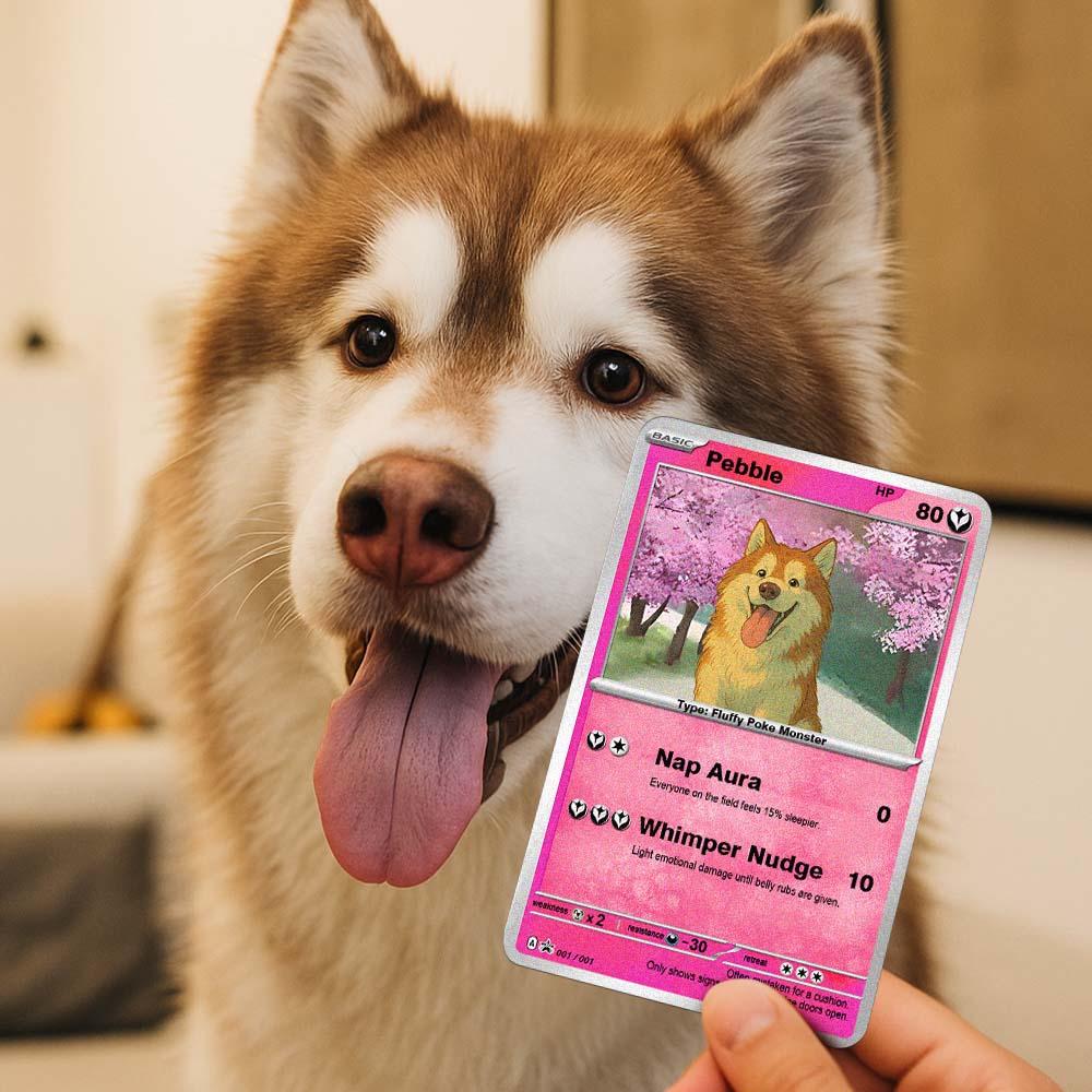 Personalized Pet Card from Photo – Unique Cartoon Gift for Dog Owners and Animal Fans - aiprintlab