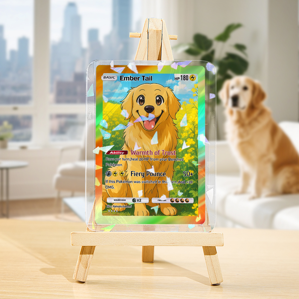 Custom Cute Pet Poke Card Custom Card Gift For Pet Lover Custom Dog Present