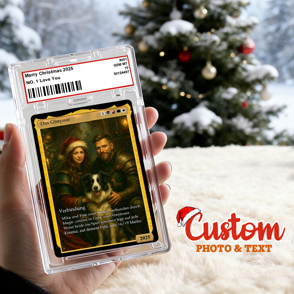Custom Magic Style Card – Unique Couple Gift with Personalized Text & Image Gift for Christmas - aiprintlab