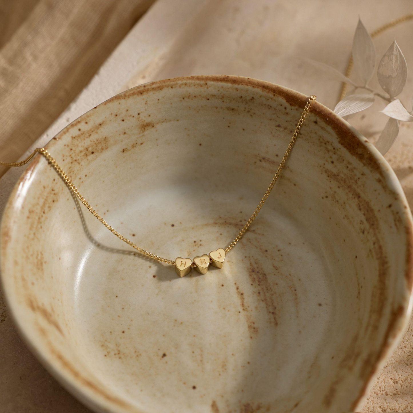 Personalized Initial Heart Necklace Custom Couple's Initial Heart Necklace Family or Lovers Initial Necklace Gifts for Her - aiprintlab