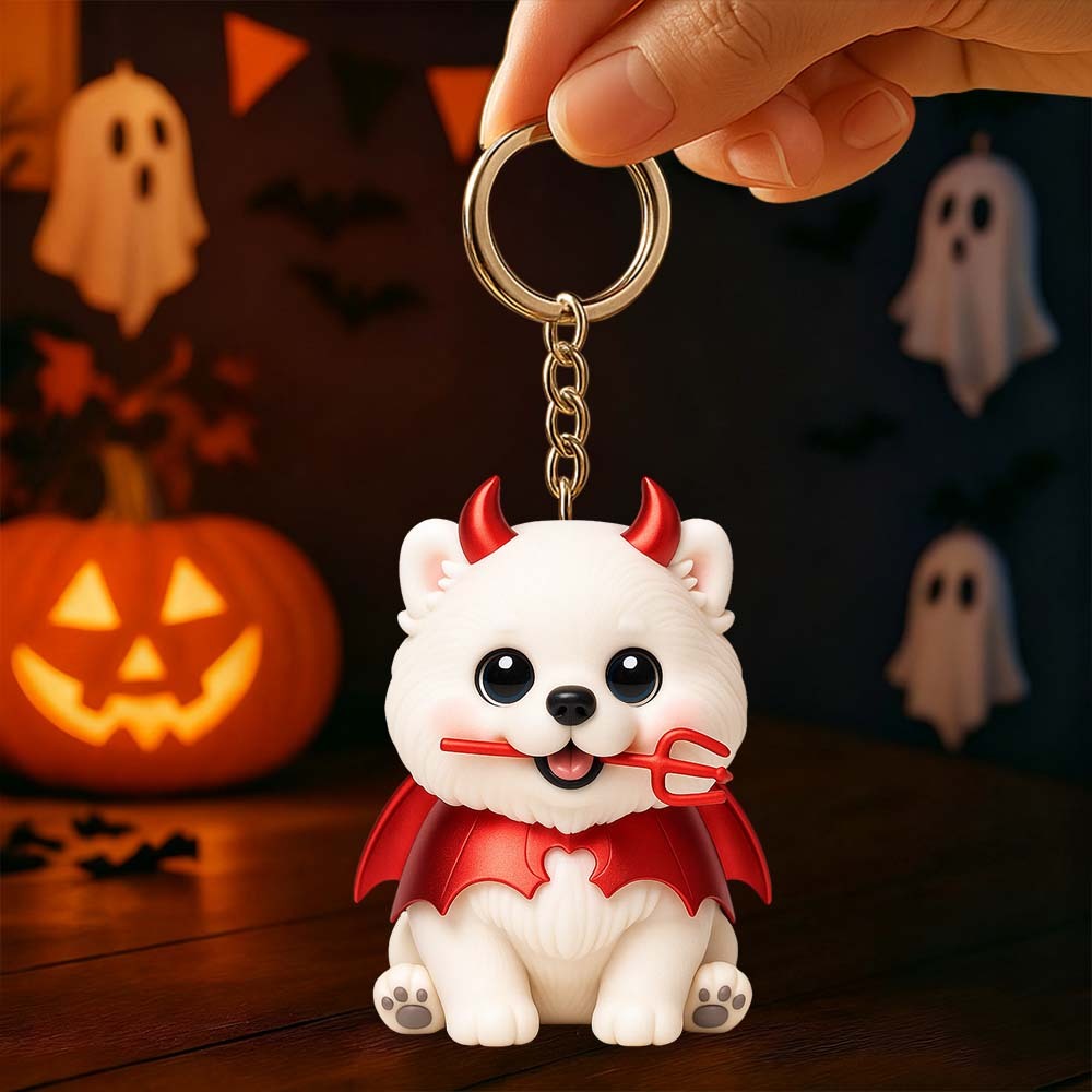 Custom 3D Figurine Keychain Halloween Family Trick or Treat Gift Gift Idea for Children - aiprintlab
