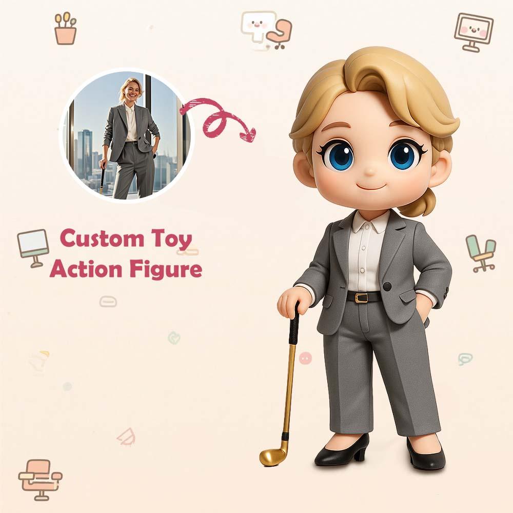 Custom Toy Figure 3D Boss Mini Figures Personalization Photo Blind Box Gifts For Him/Her - aiprintlab