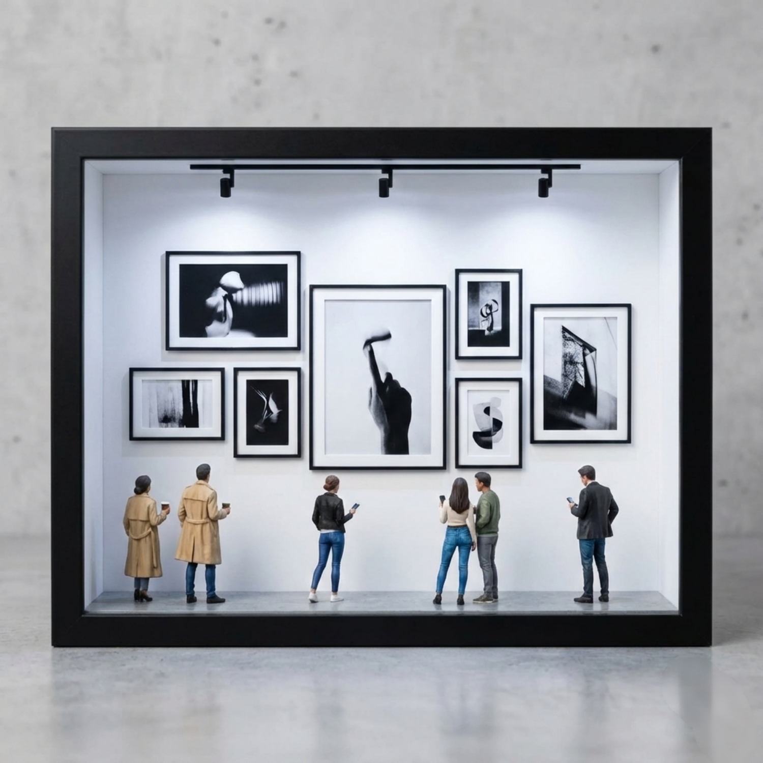 Custom Photo Mini Art Gallery Frame Personalized Museum of Us Frame Unique and Meaningful Gift for Her or Him- Custom Museum of us Frame