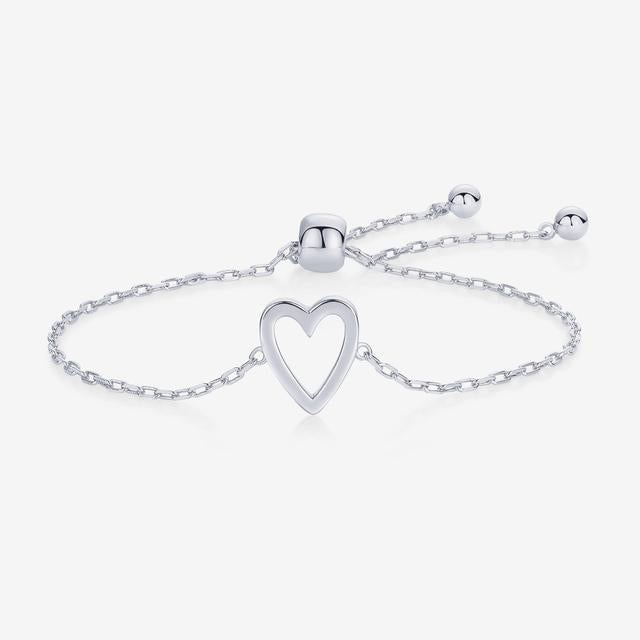 Matching Hearts Adjustable Bracelet Set Dainty Interlocking Heart Mom and Daughter Bracelets Love Connection Adjustable Bracelets Gifts for Mom - aiprintlab
