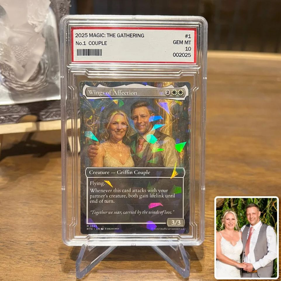 Custom Anime Couples Magic Card Personalized Photo Magic Anime Card Gift for Couples - aiprintlab
