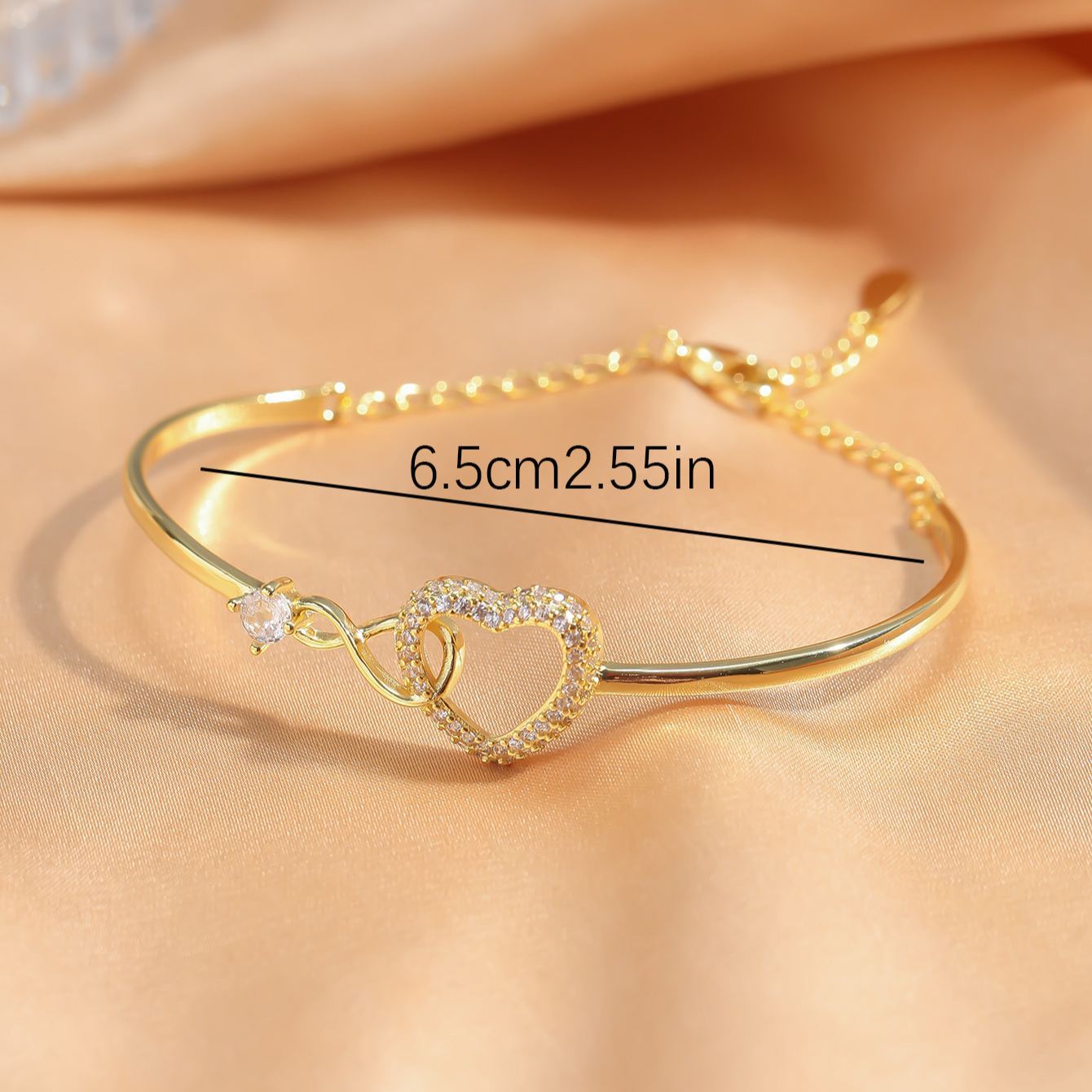 Eternal Heart Shining Love Bracelet Mother & Daughter  Perfect Gifts - aiprintlab