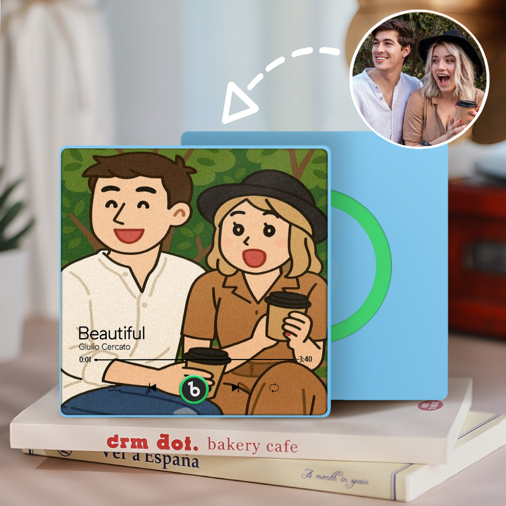 Customized Music Fridge Magnets Different Personality Cartoon Character Style Photo Frame Album Fridge Magnets