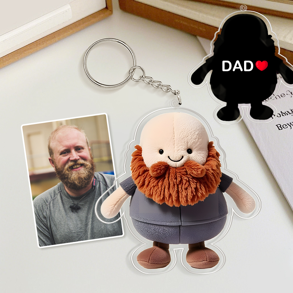 Custom Jelly Stuffed Toy Style Acrylic Keychain Custom Design Best Gift for Her