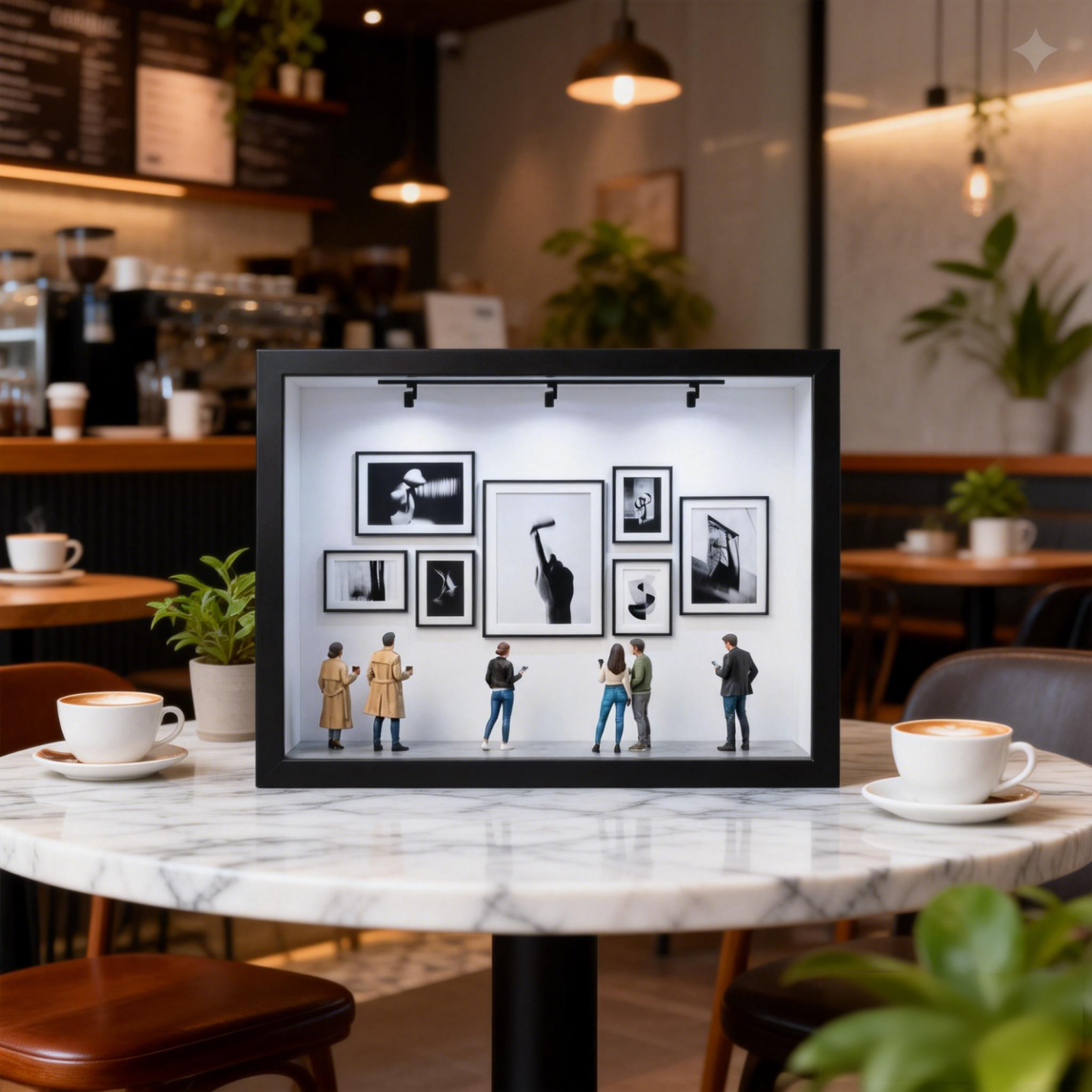 Custom Photo Mini Art Gallery Frame Personalized Museum of Us Frame Unique and Meaningful Gift for Her or Him