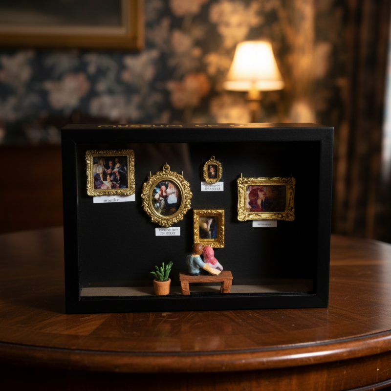 Museum of Us Frame Personalized Couples Gift for Her Cute Miniature Museum Text Photo Gifts Meaningful Gift Valentine's Day Anniversary Gift- Custom Museum of us Frame