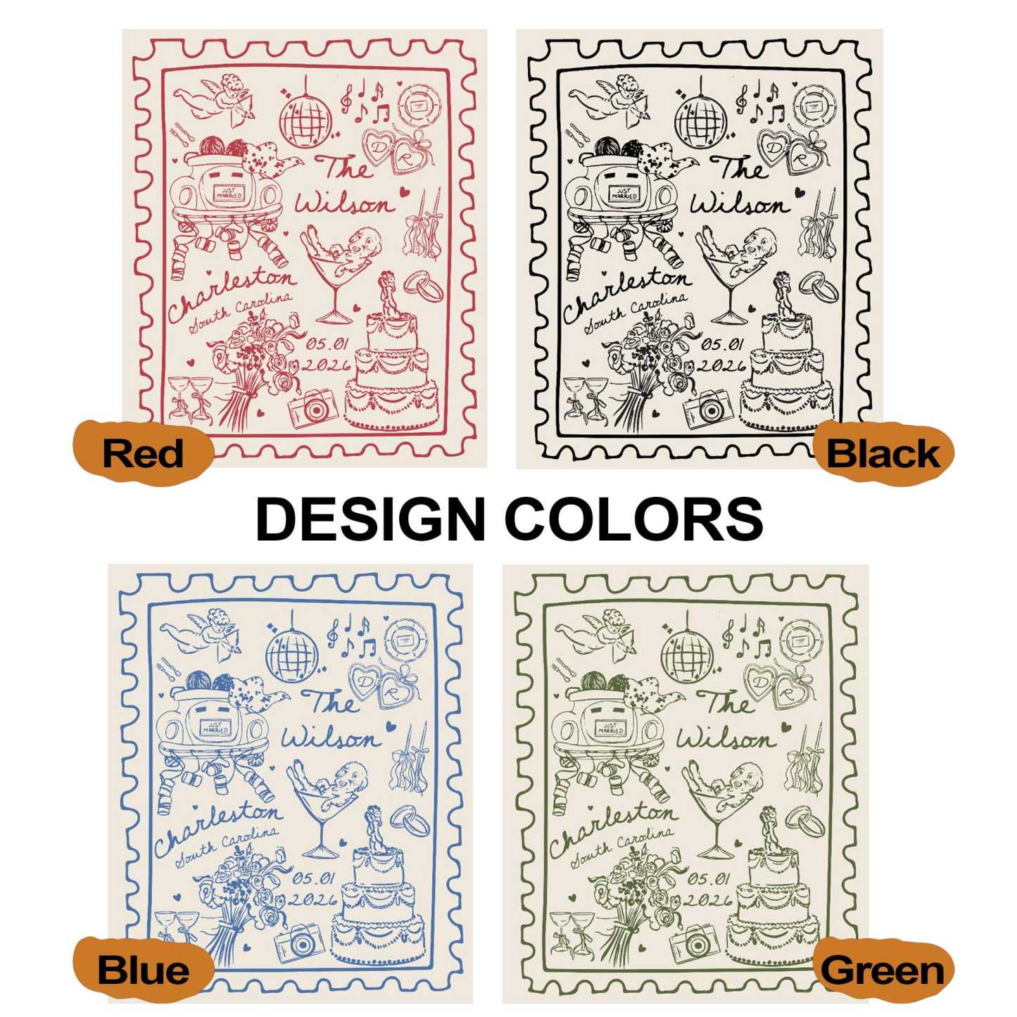 Personalized Wedding Woven Blanket Custom Name and Date Cotton Throw Blanket Just Married Woven Tapestry Blanket Anniversary Gift